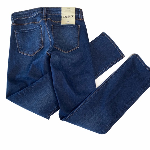 new L’Agence ♥︎ Coco Mid Rise Slim Straight Jeans - Picture 6 of 16